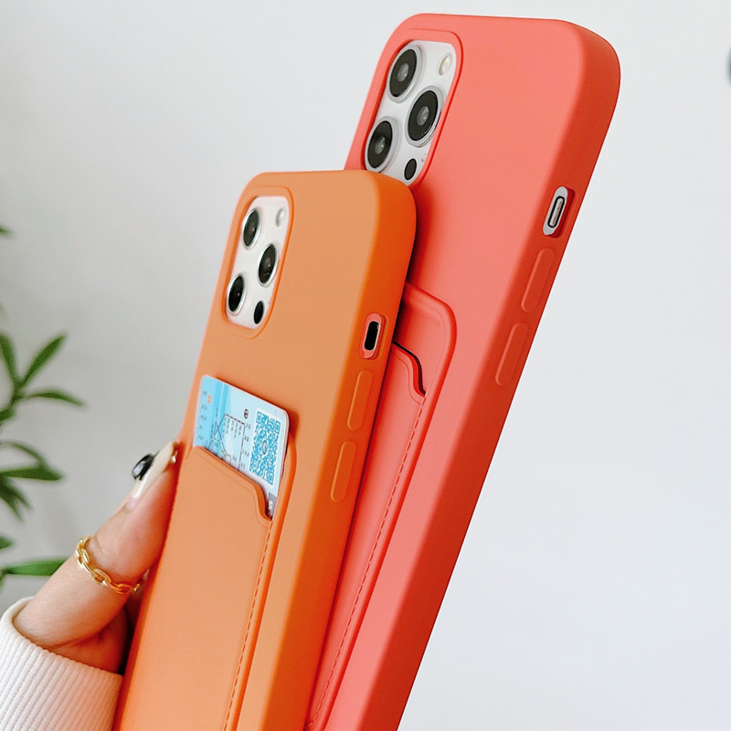 Liquid Silicone Card Slot Pocket Cell Phone Pouches Cards bag Pouch Holder Soft TPU case for iPhone 13 12 11 Pro Max XR XS X 8 7 6 Plus
Liquid Silicone Card Slot Pocket Cell Phone Pouches Cards bag Pouch Holder Soft TPU case for iPhone 13 12 11 Pro Max XR XS X 8 7 6 Plus