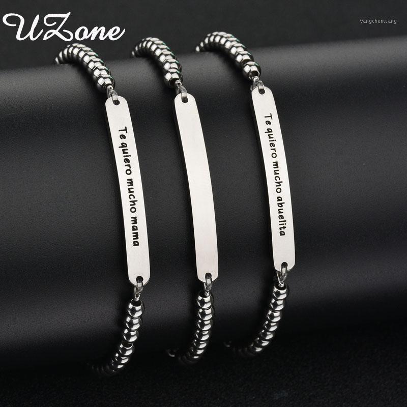 UZone Fashion Letter Tag Bar Family Bracelets Stainless Steel Beads Chain Necklace For Women Jewelry Gift Bangle
UZone Fashion Letter Tag Bar Family Bracelets Stainless Steel Beads Chain Necklace For Women Jewelry Gift Bangle