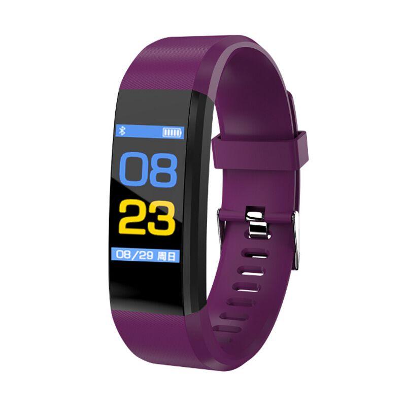 115Plus Bracelet Heart Rate Blood Pressure Smart Band Fitness Tracker Smartband Wristband For Fitbits Watch Wristbands220Z7823929