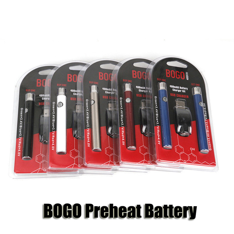 BOGO LO Preheat Battery Double Pen Charger Blister Pack Kit Variable Voltage VV 400mAh Battery For 510 Thread Thick Oil Cartridges
BOGO LO Preheat Battery Double Pen Charger Blister Pack Kit Variable Voltage VV 400mAh Battery For 510 Thread Thick Oil Cartridges