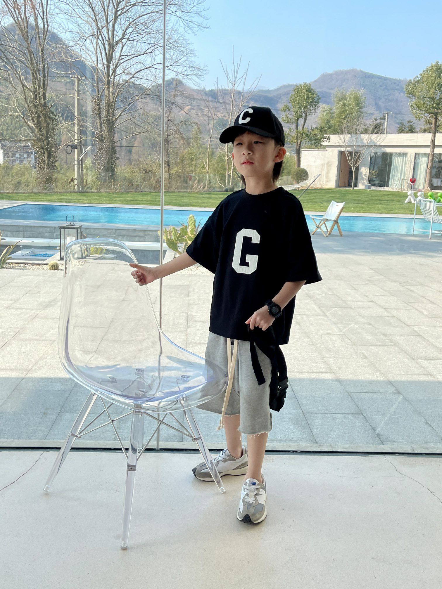 Summer Lovely Boys Girls clothing Sets Kids Round Neck T-Shirts + Shorts Suits Toddler Casual Fashion Tracksuit Children, Black
Summer Lovely Boys Girls clothing Sets Kids Round Neck T-Shirts + Shorts Suits Toddler Casual Fashion Tracksuit Children, Black