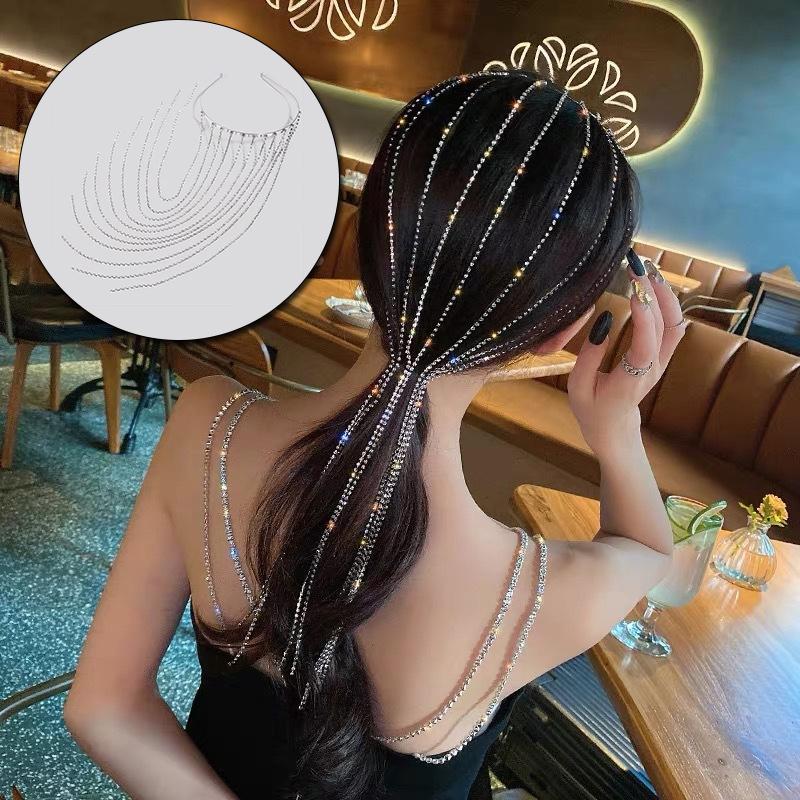 Hair Clips & Barrettes 1PC Women Shiny Rhinestone Headband Glitter Long Tassels Hoop Party Fashion Luxury Imitation Crystal Chain, Golden;silver
Hair Clips & Barrettes 1PC Women Shiny Rhinestone Headband Glitter Long Tassels Hoop Party Fashion Luxury Imitation Crystal Chain, Golden;silver