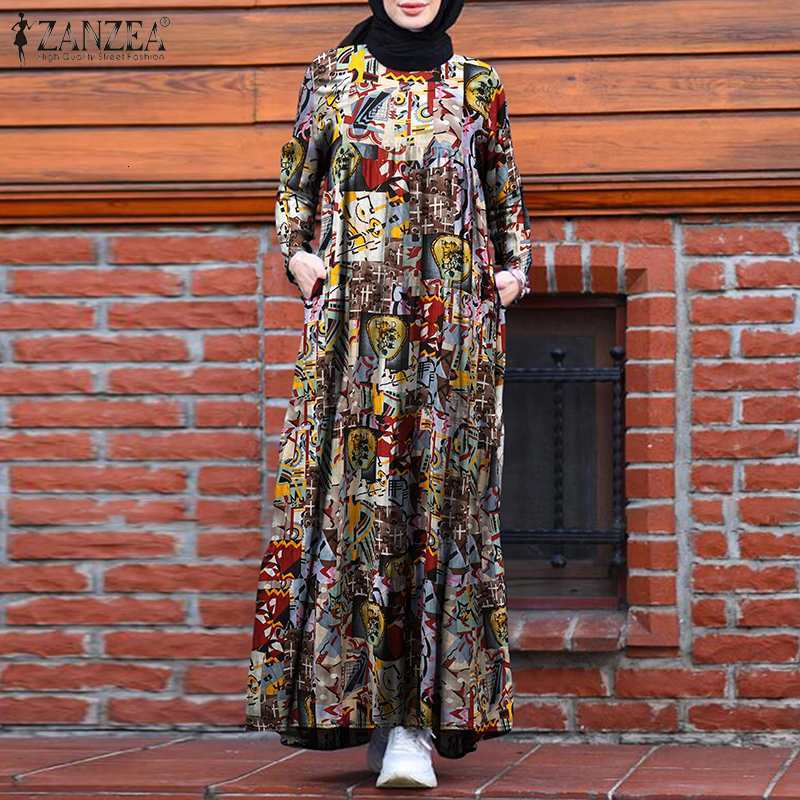 Women' Blouses & Shirts Kaftan Robe Abaya Turkey Hijab Dress ZANZEA Vintage Flroal Printed Maxi Long Vestidos Retro Muslim Women, Beige
Women' Blouses & Shirts Kaftan Robe Abaya Turkey Hijab Dress ZANZEA Vintage Flroal Printed Maxi Long Vestidos Retro Muslim Women, Beige