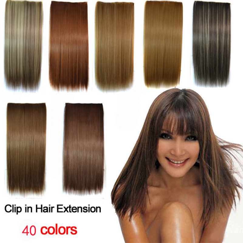 24 inches Straight Clip in Synthetic Hair Extensions Weft 40 Colors Simulation Human Hairs Bundles MR-5S
24 inches Straight Clip in Synthetic Hair Extensions Weft 40 Colors Simulation Human Hairs Bundles MR-5S