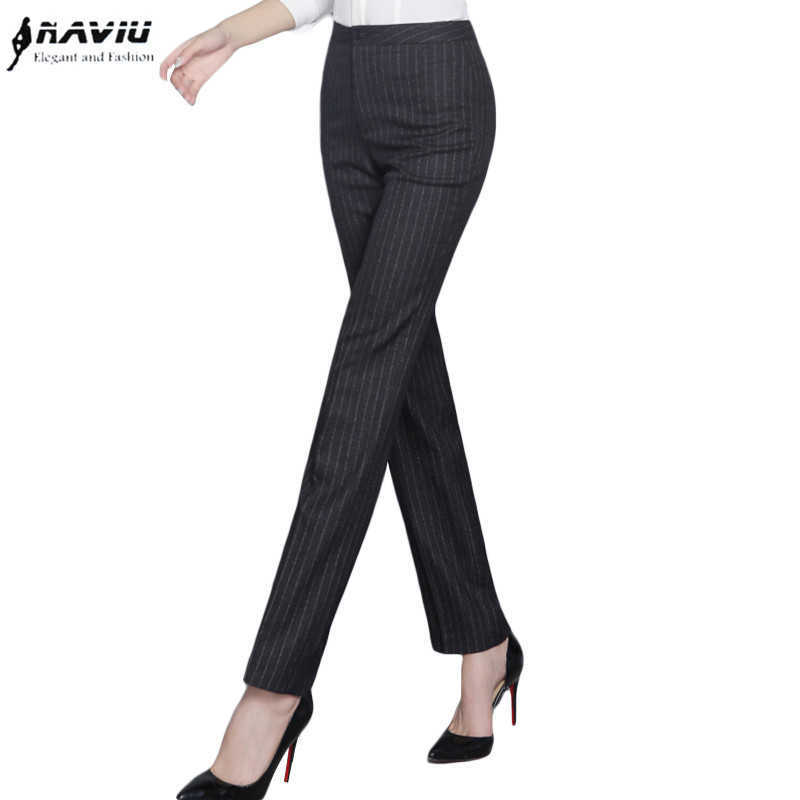 Autumn Fashion Straight Pant Slim Formal Office Stripe Trousers Black Navy Blue 210604, Navy blue stripe
Autumn Fashion Straight Pant Slim Formal Office Stripe Trousers Black Navy Blue 210604, Navy blue stripe