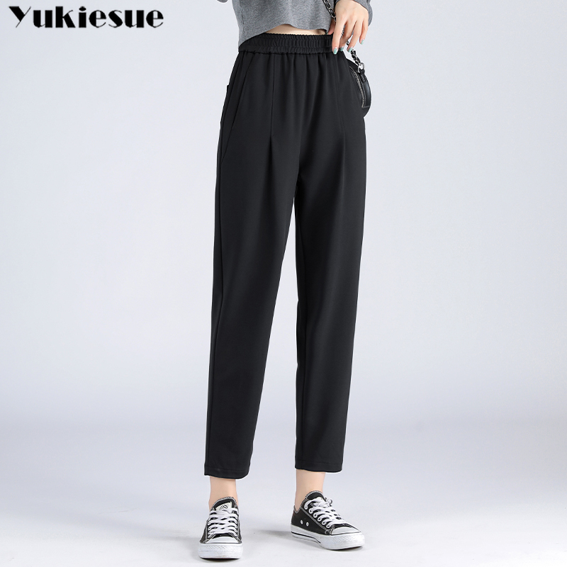 streetwear winter autumn women' harem pants female high waist straight pants capris for women trousers woman Plus size 210519, Black
streetwear winter autumn women' harem pants female high waist straight pants capris for women trousers woman Plus size 210519, Black