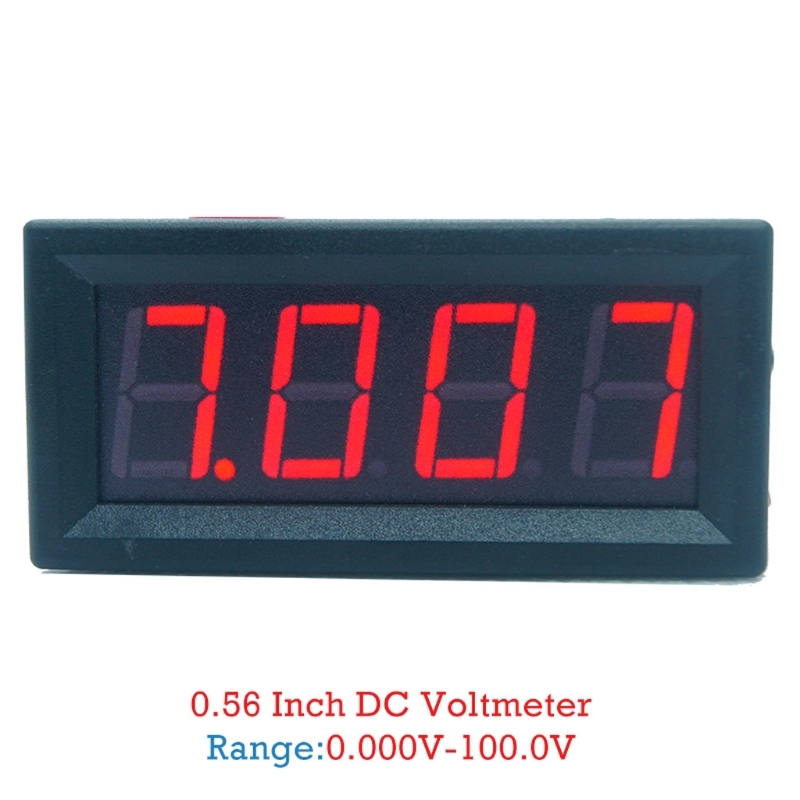 Dc 0-99.99V (100V) 4-digits 0.56 Inch Digital Voltmeter 3 Wired Voltage Panel Meter 83XA