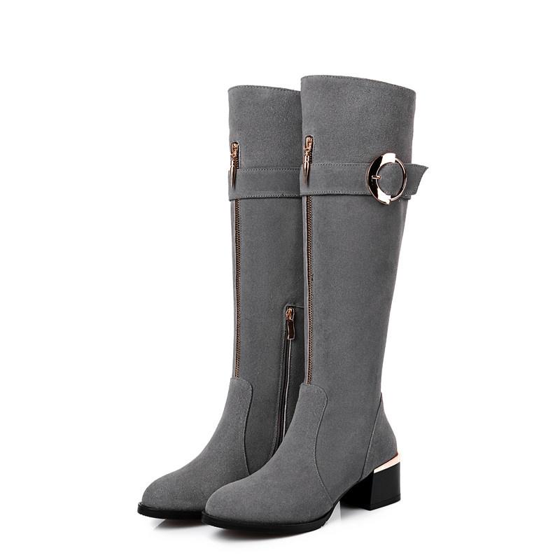 Boots QPLYXCOplus Size 34-45 Women Black Gray Zipper Buckle Coe Suede Square Heels Knee High Fashion Solid Color
Boots QPLYXCOplus Size 34-45 Women Black Gray Zipper Buckle Coe Suede Square Heels Knee High Fashion Solid Color