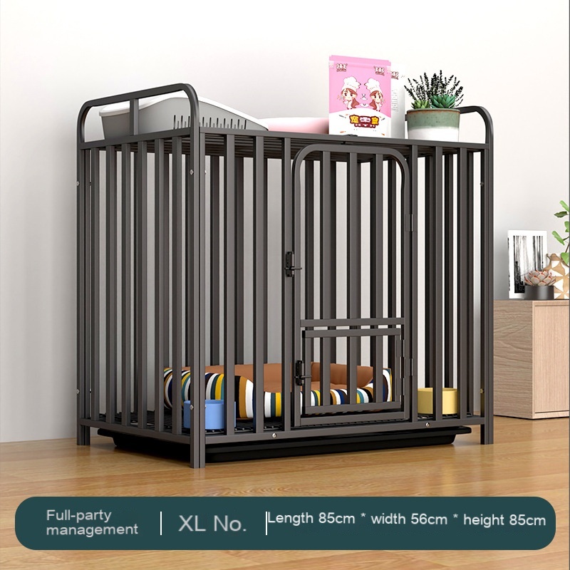 Bold Full Square Tube Dog Cage Large Iron Small Pet Fence Kennel(The logistics price Pls Contact us)