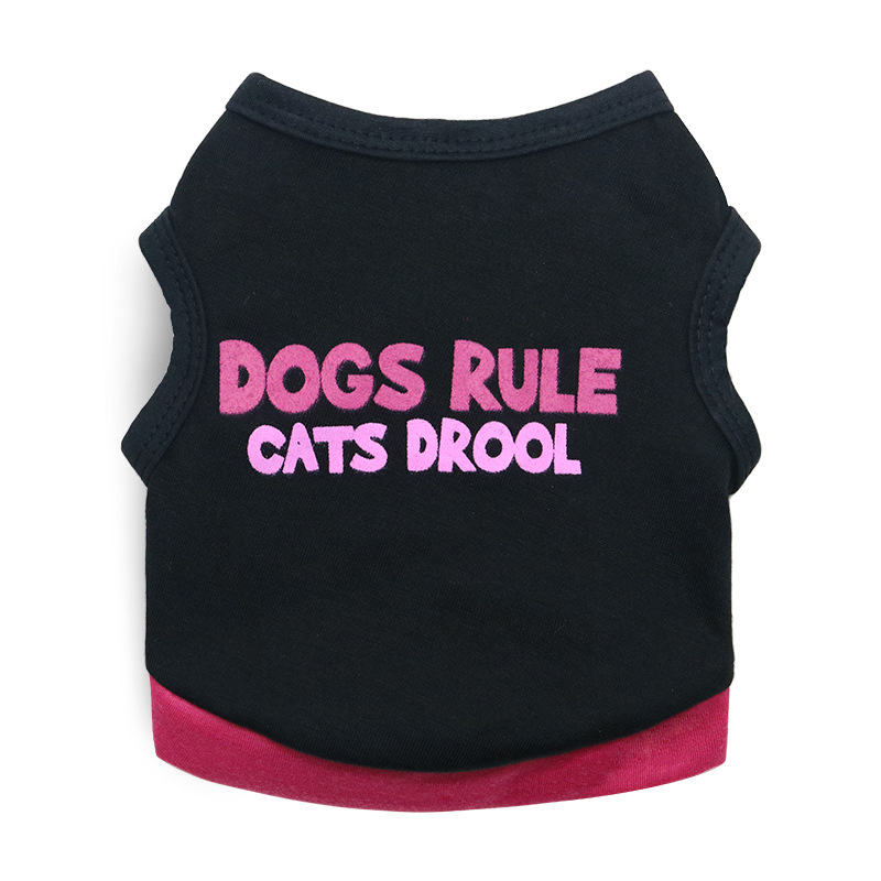Summer Pet Shirts Sublimation Printed Dogs Vests Apparel Puppy Sweatshirt Cute Dog Clothes Cotton Pup Pullover Soft Shirt for Small Pets Pomerani Chih