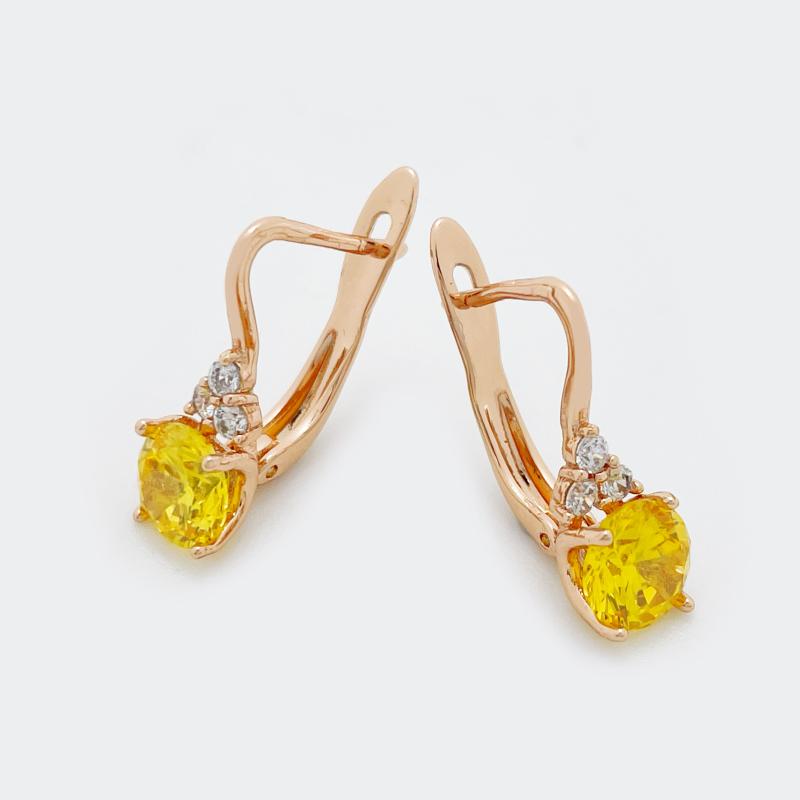 Dangle & Chandelier Arrival Women Fashion Cute Yellow Stone Fine Jewelry 585 Rose Gold Lovely Simple Unique Drop Earrings
Dangle & Chandelier Arrival Women Fashion Cute Yellow Stone Fine Jewelry 585 Rose Gold Lovely Simple Unique Drop Earrings