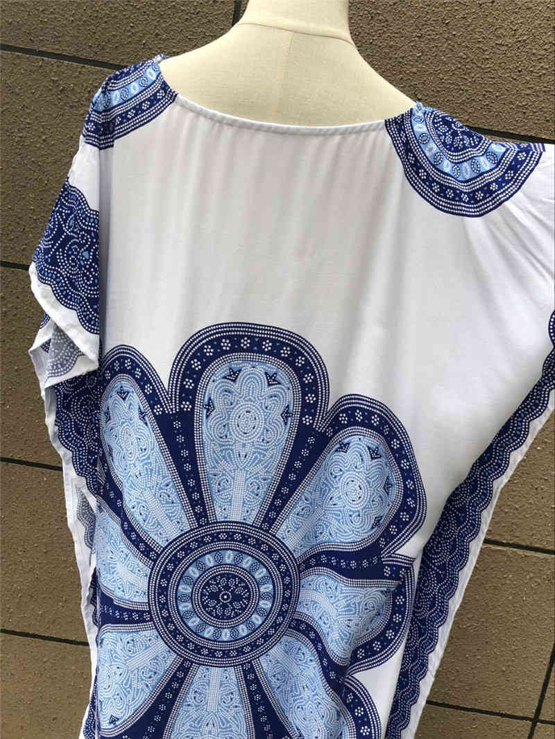 Beach Dress Cotton Cover up Robe de Plage Women Tunic Sarong Bathing Suit s Long Pareo Swim cover #Q485 210420