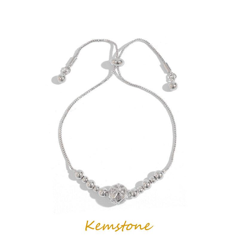 Charm Bracelets Kemstone Jewelry Silver Plated Zircon Adjustable Lucky Bracelet For Women, Golden;silver
Charm Bracelets Kemstone Jewelry Silver Plated Zircon Adjustable Lucky Bracelet For Women, Golden;silver