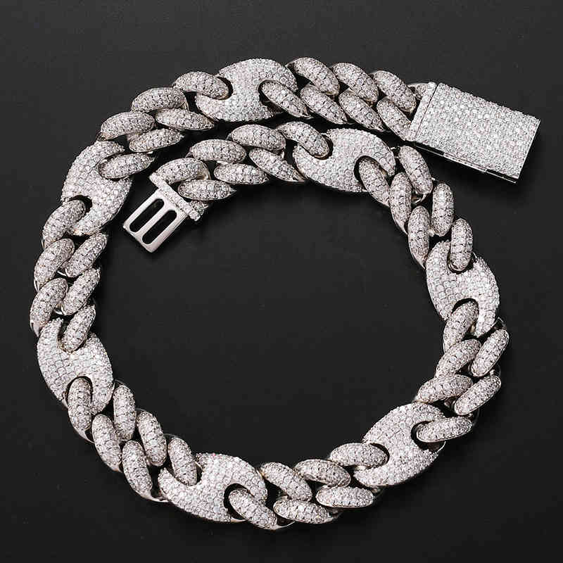 20mm Big Heavy HIP Hop Bling Iced Out Solid Coffee Bean Cuban Curb Miami Link Chain CZ Choker Necklace for Men Rapper Jewelry X0509
20mm Big Heavy HIP Hop Bling Iced Out Solid Coffee Bean Cuban Curb Miami Link Chain CZ Choker Necklace for Men Rapper Jewelry X0509