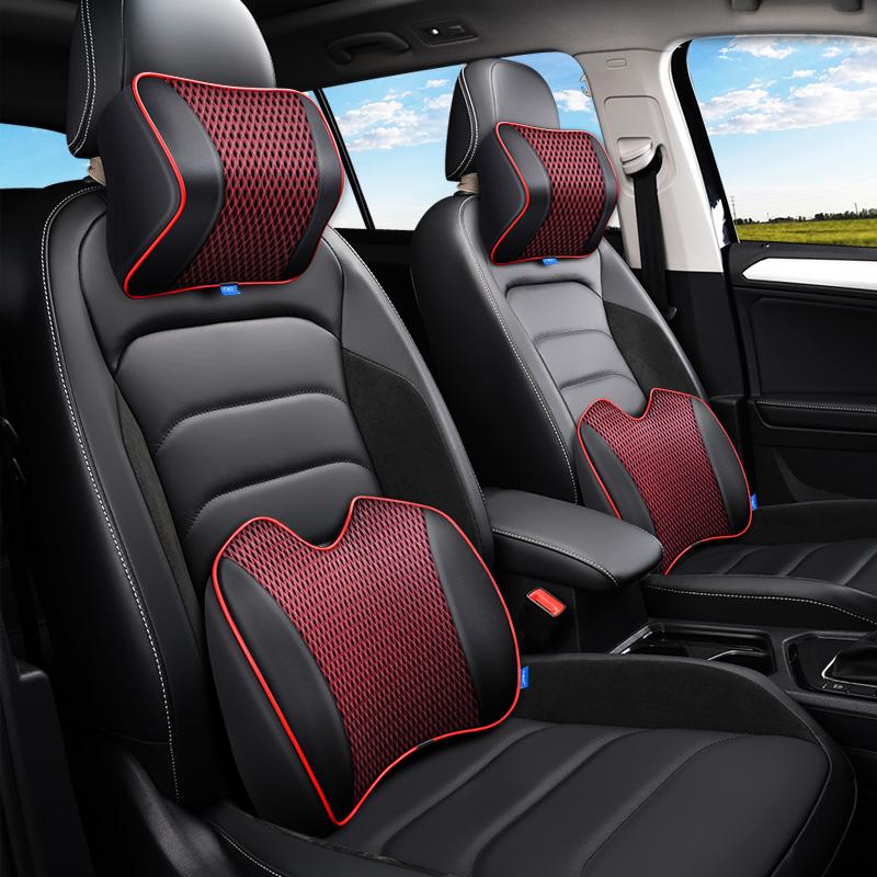 Seat Cushions KKYSYELVA Memory Foam Car Neck Pillow PU Leather Waist Rest Back Lumbar Cushion For Accessories
Seat Cushions KKYSYELVA Memory Foam Car Neck Pillow PU Leather Waist Rest Back Lumbar Cushion For Accessories