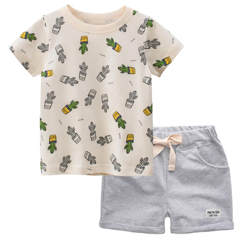 Clothing Sets BINIDUCKLING Kids Boys Short For Summer Fashion Cactus Printed Pure Cotton T-Shirt Toddler Outfits 2t 3y 4t 5t 6t 7t
Clothing Sets BINIDUCKLING Kids Boys Short For Summer Fashion Cactus Printed Pure Cotton T-Shirt Toddler Outfits 2t 3y 4t 5t 6t 7t