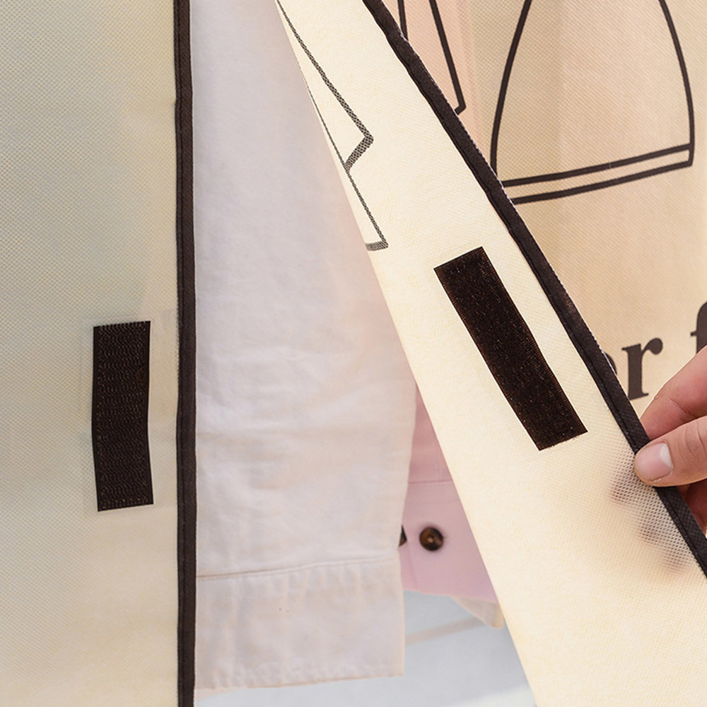 Clothes Hanging Dust Cover Dustproof Garment Rack Non-woven Clothing Hanging Garment Bag