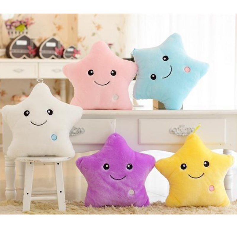 34CM Creative Toy Luminous Pillow Soft Stuffed Plush Glowing Colorful Stars Cushion Led Light Toys Gift For Kids Children Girls
34CM Creative Toy Luminous Pillow Soft Stuffed Plush Glowing Colorful Stars Cushion Led Light Toys Gift For Kids Children Girls