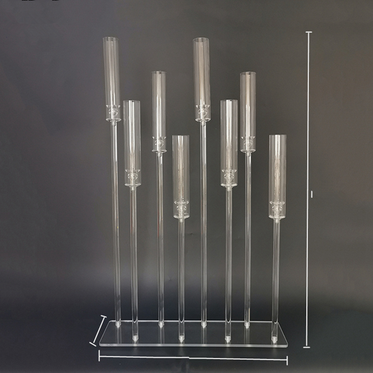 Candle Holders Transparent Acrylic Candelabra Clear Wedding Candlesticks Table Centerpieces Flower Stand Holder Big Candelabrum sunyu427 XJ260305