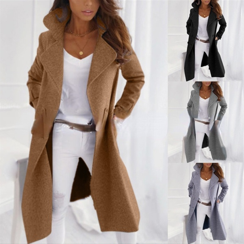 Women's Coat Casual Daily Fall Winter Long Coat Regular Fit Windproof Fashion Chic Modern Jacket Long Sleeve Solid Colored Pocket Light gray, Black
Women's Coat Casual Daily Fall Winter Long Coat Regular Fit Windproof Fashion Chic Modern Jacket Long Sleeve Solid Colored Pocket Light gray, Black