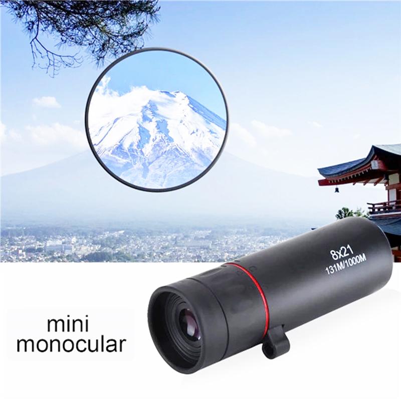 8x21 HD Optical Monocular Telescope Adjustable Zoom Camping Hunting Sports Optic Portable Spotting Scope Telescopes
8x21 HD Optical Monocular Telescope Adjustable Zoom Camping Hunting Sports Optic Portable Spotting Scope Telescopes