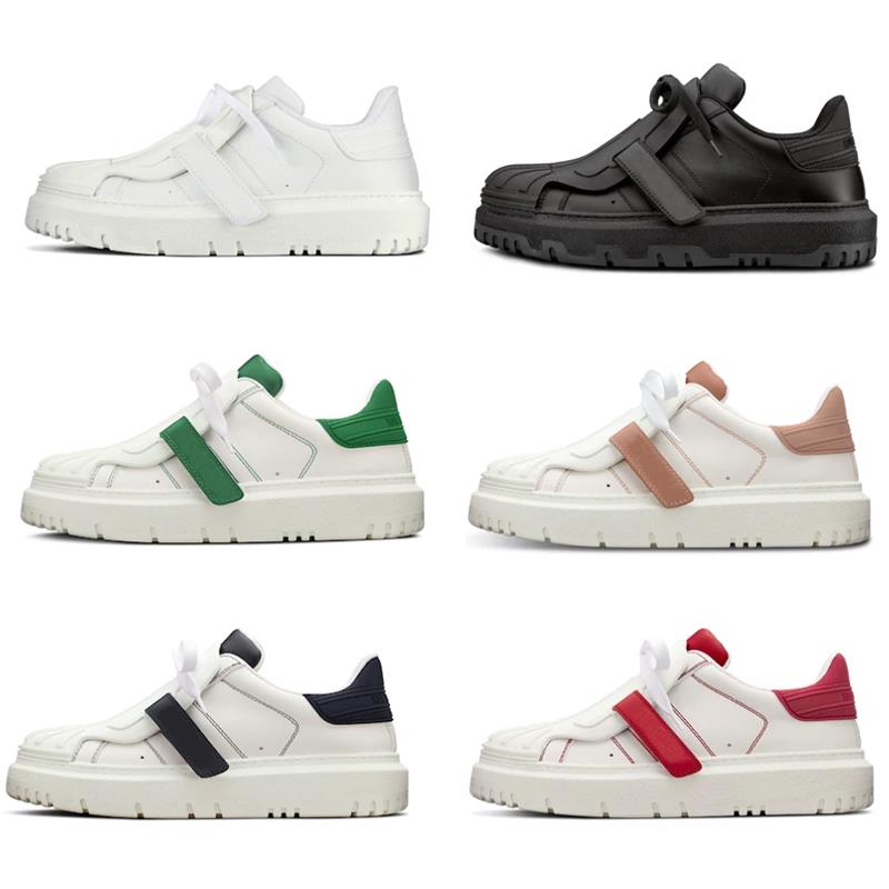 Sneakers Platform Casual Calfskin White Sneaker Women Box Quality Rubber Traine…
