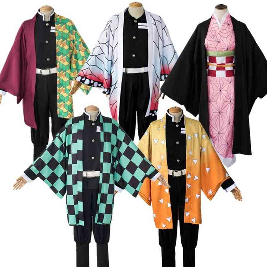 Anime Demon Slayer: Kimetsu No Yaiba Tanjirou Kamado Nezuko Cosplay Women and Men Adult Kid Kimono Costume Full Sets
Anime Demon Slayer: Kimetsu No Yaiba Tanjirou Kamado Nezuko Cosplay Women and Men Adult Kid Kimono Costume Full Sets