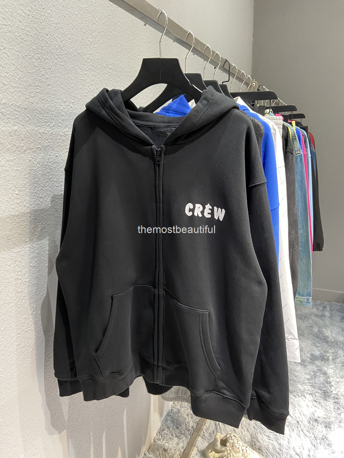 Women's Hoodies & Sweatshirts Autumn and winter high version b family crew letter printing hooded zipper Terry men's women's cardigan sweater, 2# packing bag
Women's Hoodies & Sweatshirts Autumn and winter high version b family crew letter printing hooded zipper Terry men's women's cardigan sweater, 2# packing bag