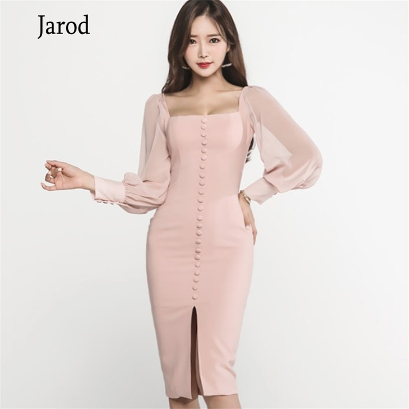 Autumn Office Vestidos Ladies Square collar Slim Bodycon Long Sleeve Women Sexy Pencil Midi Work Dresses 210519, Pink
Autumn Office Vestidos Ladies Square collar Slim Bodycon Long Sleeve Women Sexy Pencil Midi Work Dresses 210519, Pink