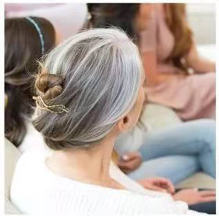 Low sleek gray ponytail extension salt and pepper silver grey bone straight wraps around pony tail hairpiece 100g 120g cutom two tone highlights natur