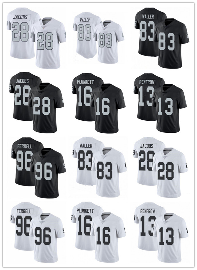 Men Women Las Vegas Raiders 83 Darren Waller 28 Josh Jacobs 16 Jim Plunkett 13 Hunter Renfrow 96 Clelin Ferrell Football Jerseys, Black;red
Men Women Las Vegas Raiders 83 Darren Waller 28 Josh Jacobs 16 Jim Plunkett 13 Hunter Renfrow 96 Clelin Ferrell Football Jerseys, Black;red
