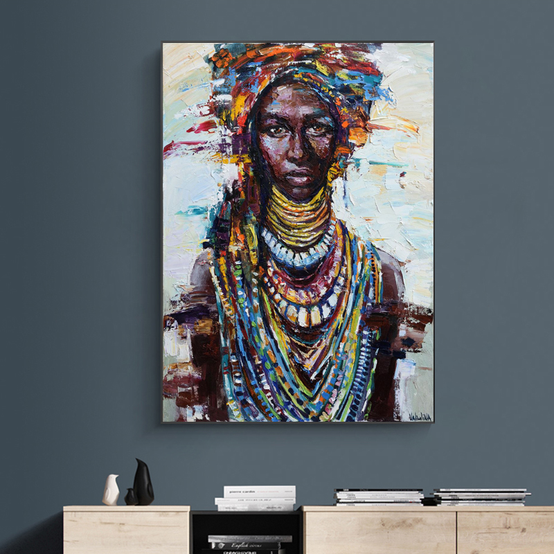 African Queen Black Woman Posters And Prints Modern Canvas Art Wall Painting For Living Room Home Decoration Unframed