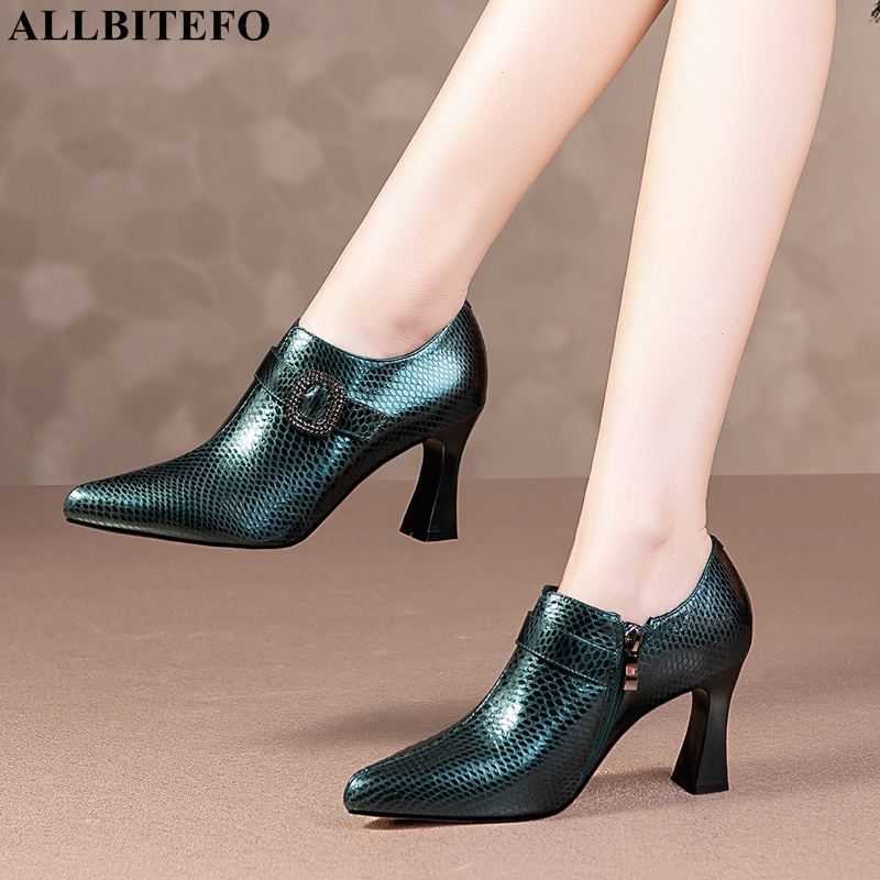 ALLBITEFO buckle genuine leather sexy high heel shoes Snake skin women high heels shoes high heels party women shoes 210611, As picture
ALLBITEFO buckle genuine leather sexy high heel shoes Snake skin women high heels shoes high heels party women shoes 210611, As picture
