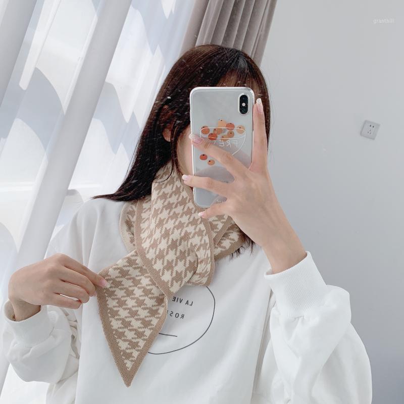 Scarves Houndstooth Plaid Knitted Scarf 2021 Women Winter Long Skinny Small Female Neckerchief, Blue;gray
Scarves Houndstooth Plaid Knitted Scarf 2021 Women Winter Long Skinny Small Female Neckerchief, Blue;gray