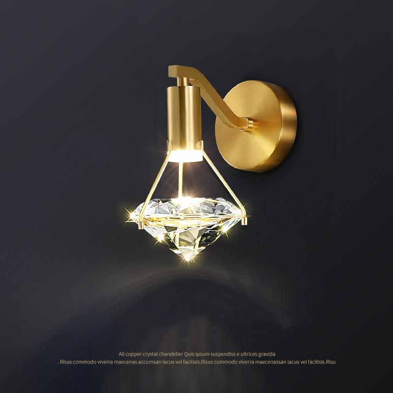 Wall Lamp 2021 Crystal Golden Copper Modern Diamond For Living Room Stairs Nordic Creative Bedroom Bedside
Wall Lamp 2021 Crystal Golden Copper Modern Diamond For Living Room Stairs Nordic Creative Bedroom Bedside
