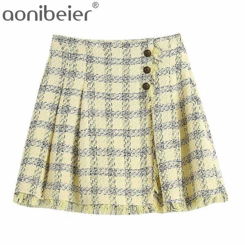 Summer Fashion Tweed Woolen Women Casual A-Line Skirt Side Zipper Raw Hem Button Front Female High Waist Mini Skirts 210604, Tops
Summer Fashion Tweed Woolen Women Casual A-Line Skirt Side Zipper Raw Hem Button Front Female High Waist Mini Skirts 210604, Tops