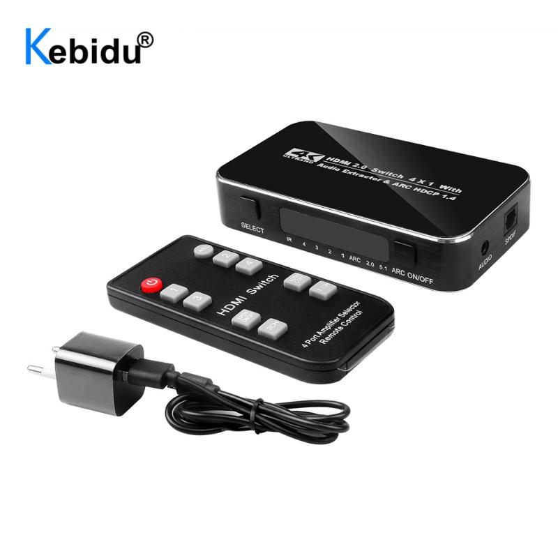 Audio Cables & Connectors -compatible Switch 4K HDR 4x1 Adapter Switcher With Extractor 3.5 Jack Optical Fiber Cable ARC Splitter For HD
Audio Cables & Connectors -compatible Switch 4K HDR 4x1 Adapter Switcher With Extractor 3.5 Jack Optical Fiber Cable ARC Splitter For HD