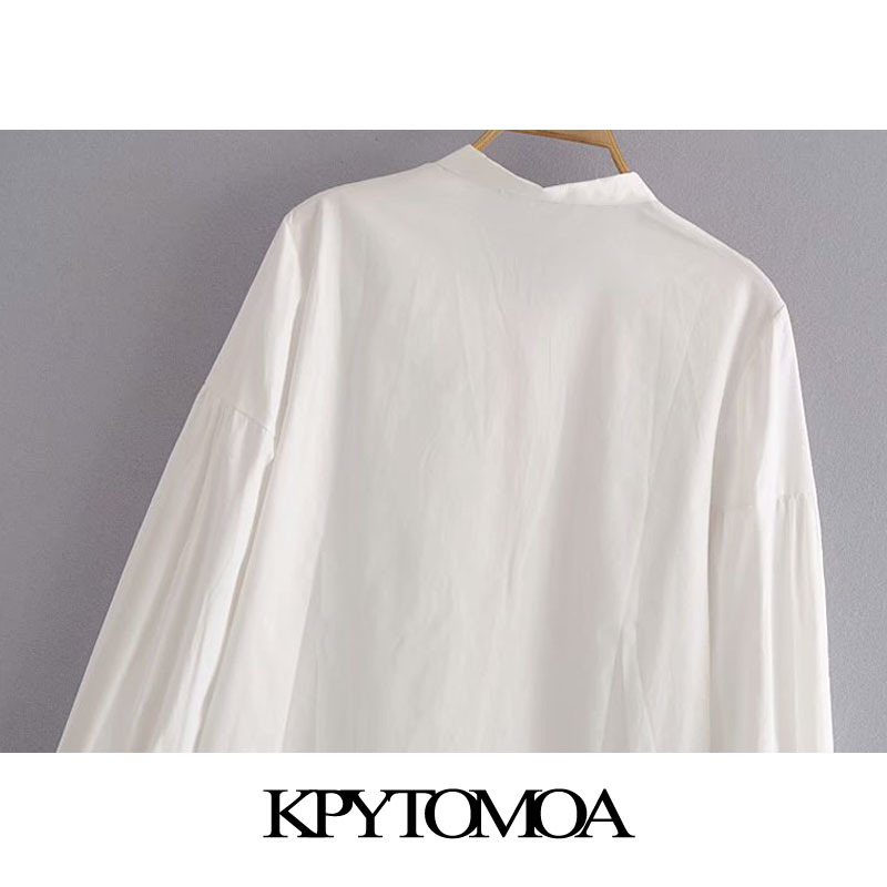 Women Fashion With Bow Tied Loose Soft Touch Blouses Long Sleeve Button-up Female Shirts Chic Tops 210420