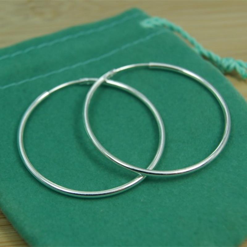 Hoop & Huggie 925 Sterling Silver Smooth 50mm Big Circle Earrings For Women Wedding Engagement Party Jewelry
Hoop & Huggie 925 Sterling Silver Smooth 50mm Big Circle Earrings For Women Wedding Engagement Party Jewelry