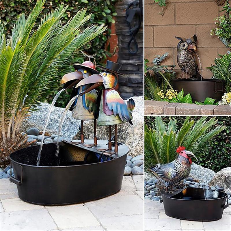 Garden Decorations Animal Shape Courtyard Fountain Art Decoration Flowing Water Resin Iron Crafts Small Outdoor
Garden Decorations Animal Shape Courtyard Fountain Art Decoration Flowing Water Resin Iron Crafts Small Outdoor