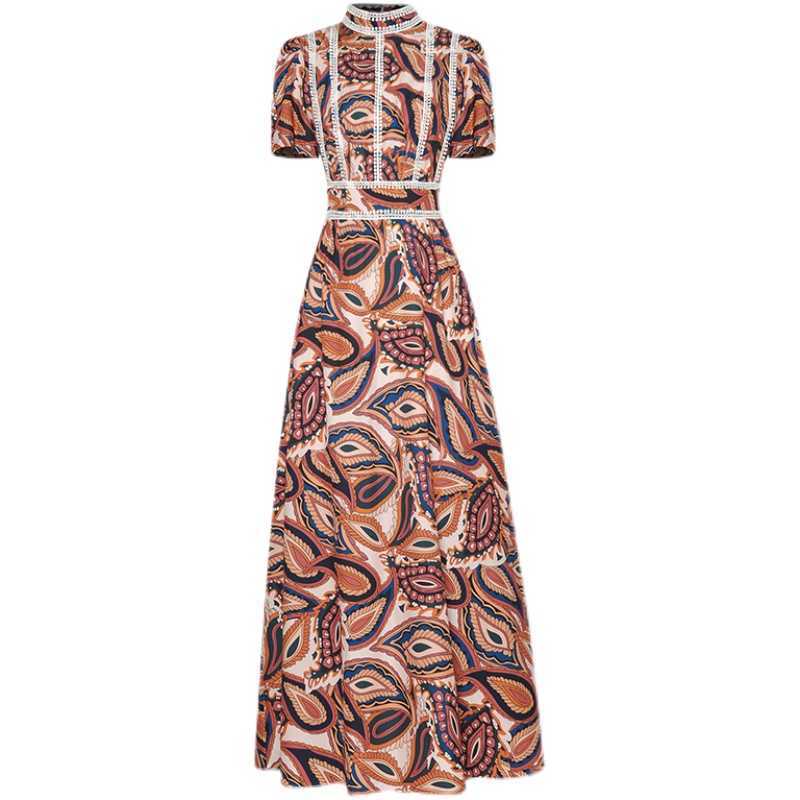 HIGH QUALITY Fashion Women's Vintage Stand-Up Collar Short SleeveBohemian Printed Patchwork White Lace Maxi Long Dress 210526, Mixed color
HIGH QUALITY Fashion Women's Vintage Stand-Up Collar Short SleeveBohemian Printed Patchwork White Lace Maxi Long Dress 210526, Mixed color