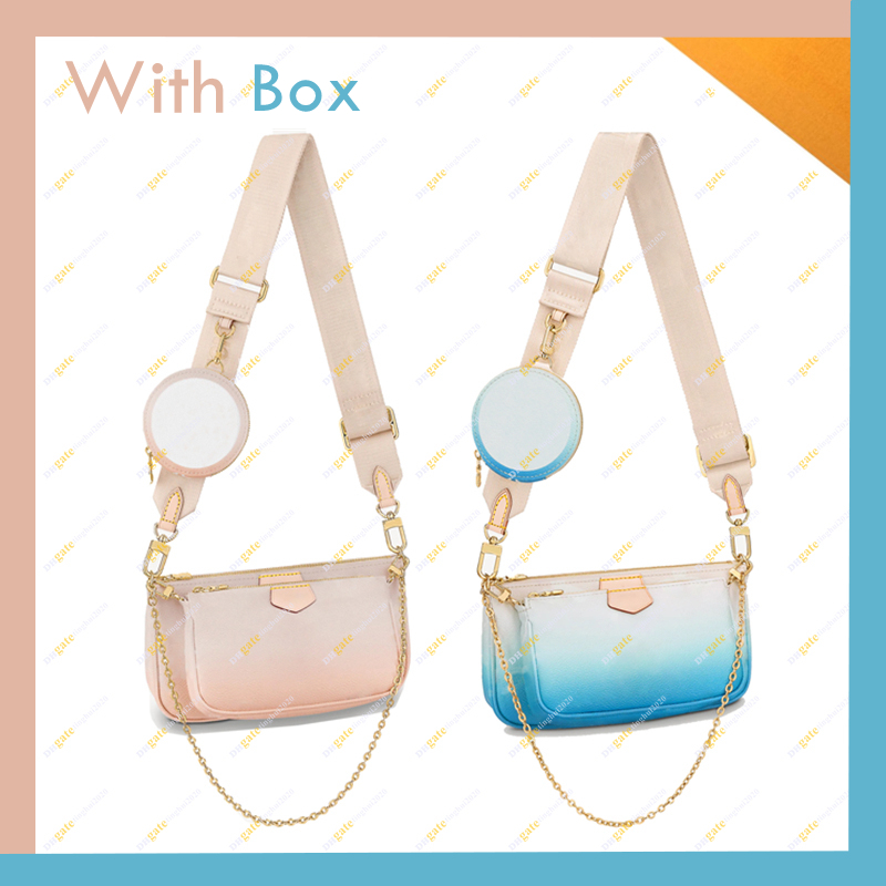 Ladies Fashion Casual Designer Multifunctional Messenger Bag M57634 M57633 MULTI POCHETTE ACCESSOIRES Three-in-one Shoulder bagss Handbag Crossbody Bags with Box, Blue with dust bag and gift bag
Ladies Fashion Casual Designer Multifunctional Messenger Bag M57634 M57633 MULTI POCHETTE ACCESSOIRES Three-in-one Shoulder bagss Handbag Crossbody Bags with Box, Blue with dust bag and gift bag