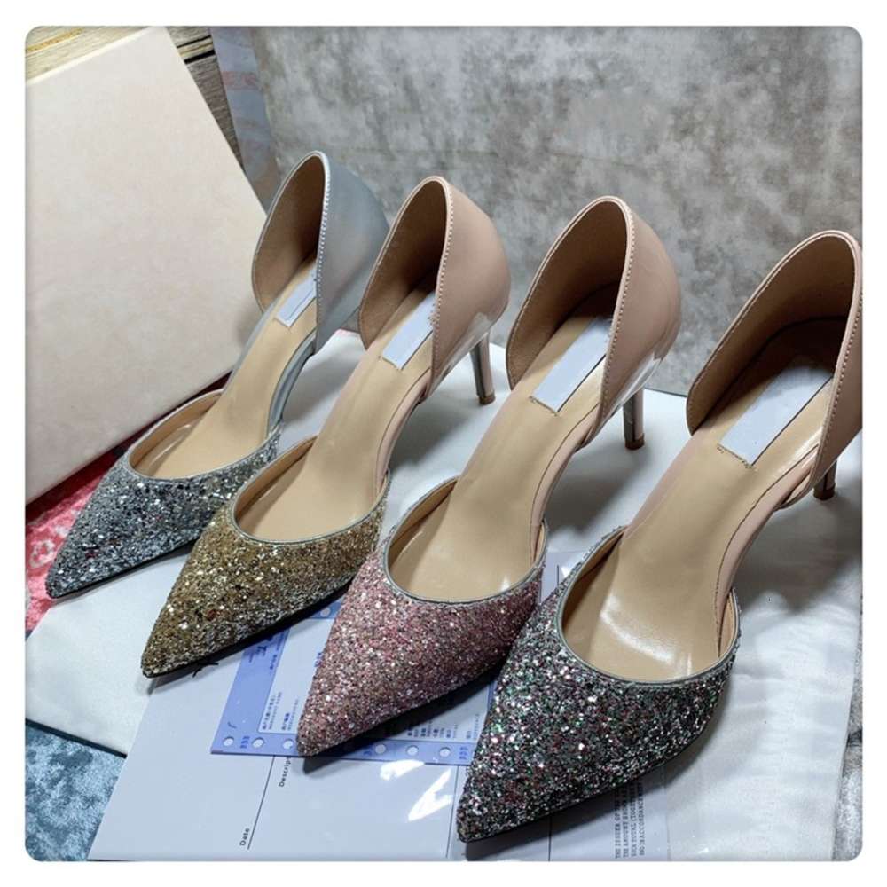 Pointed Sequin celebrity high heeled 2021 summer new banquet thin heel hollow Bridal Crystal Wedding shoes French sandals, Black
Pointed Sequin celebrity high heeled 2021 summer new banquet thin heel hollow Bridal Crystal Wedding shoes French sandals, Black