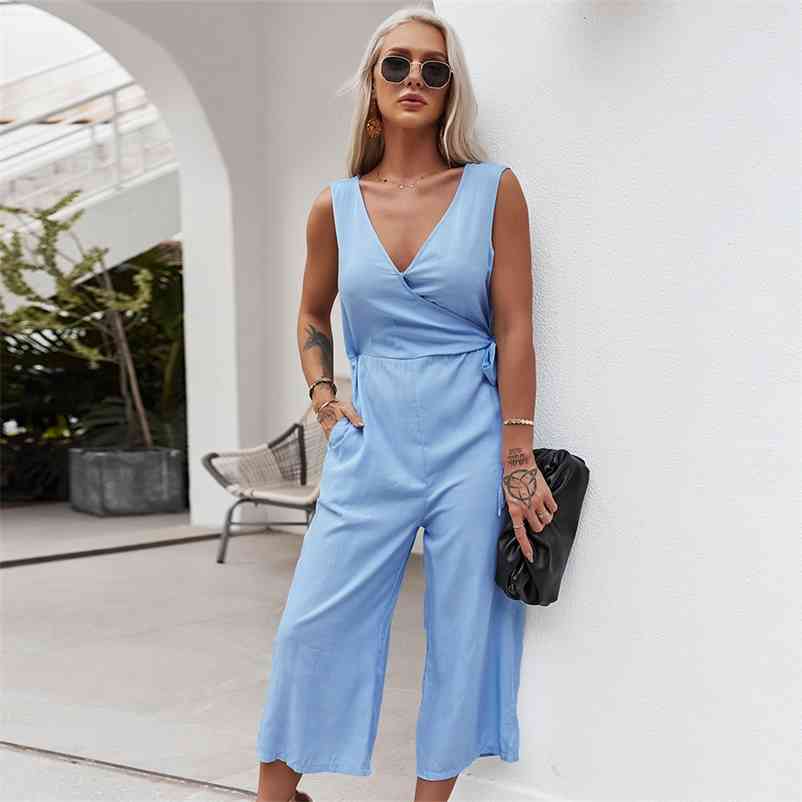 Fashion casual jumpsuit women summer pure color Elegant female clothes body suits for 210517, Beige
Fashion casual jumpsuit women summer pure color Elegant female clothes body suits for 210517, Beige