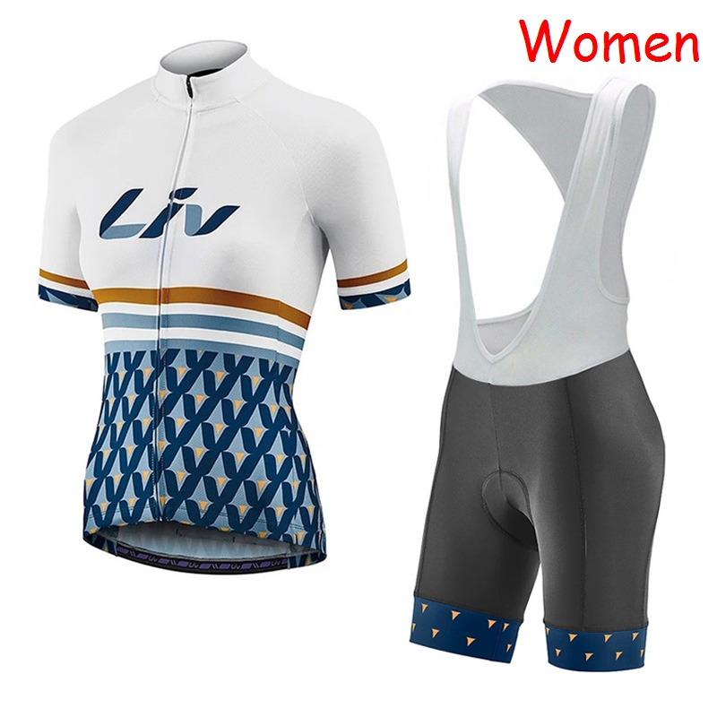 2021 Summer LIV team Cycling jersey bib shorts sets Short Sleeves Bike Uniform Breathable Womens quick dry Mountain Bicycle Clothing Y21052801 от DHgate WW