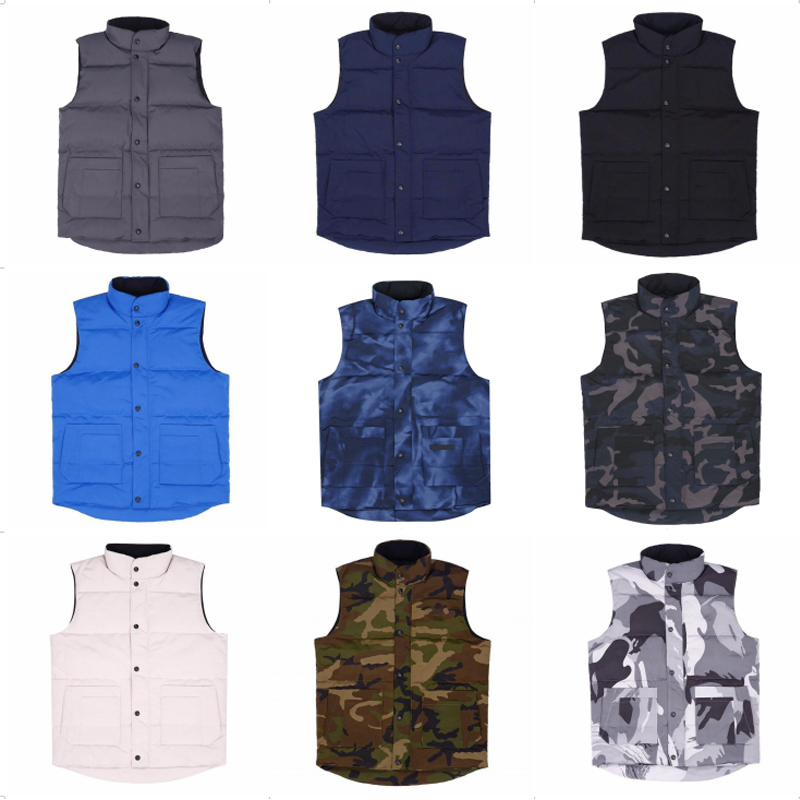 New Canada Male Winter Puffer Sleeveless Button Thicken Vest Crew Neck Classic Fashion Men Good quality Windshield Cold Warm Down Gilets 11 Colors EU Size S-2XL, Dustbag
New Canada Male Winter Puffer Sleeveless Button Thicken Vest Crew Neck Classic Fashion Men Good quality Windshield Cold Warm Down Gilets 11 Colors EU Size S-2XL, Dustbag