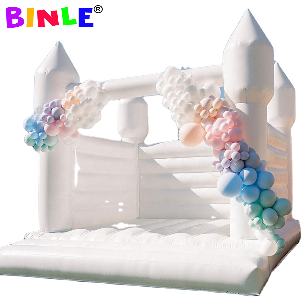 Inflatable White Bounce House wedding Bouncy Castle bouncing castles Newest tent for Outdoor Playing with adults and children