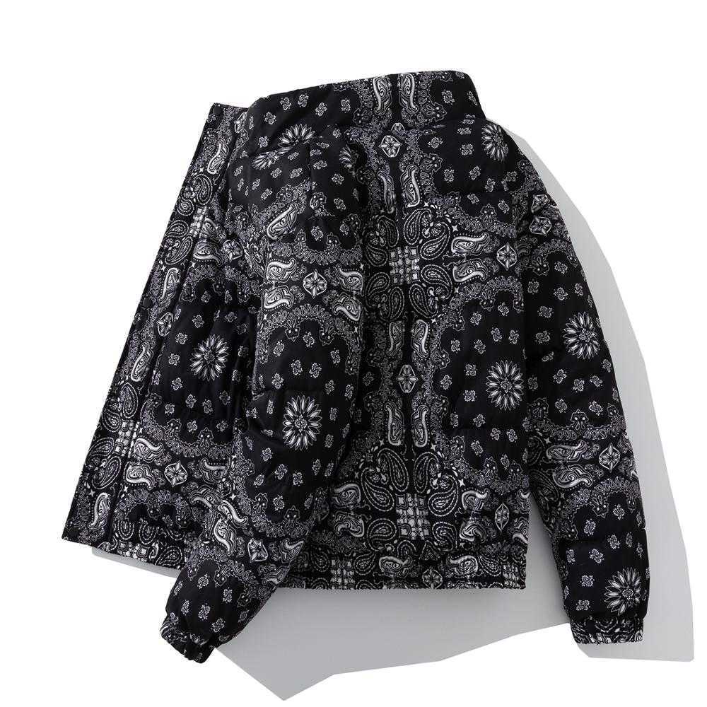 Winter Wear Harajuku Jacket Bubble Coat Men Black Clothes Warm Cashew Parkas Thicken Outerwear Fashion Streetwear Tops Male 3XL 210818