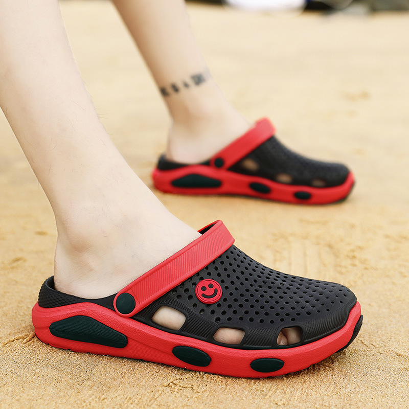 Slippers men's new summer Dongdong shoes for students, Black
