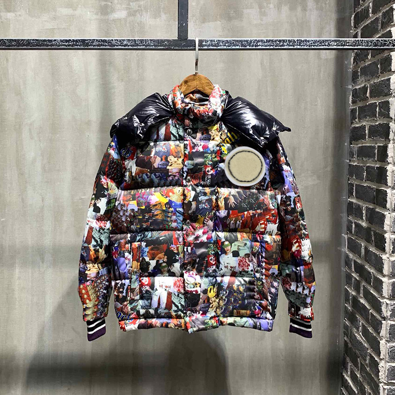 Mens Printed Down Jacket Zipper Cardigan with Hat and Warm Coat Different Color Patterns Cool Street Style Womens Outerwear, Customize
Mens Printed Down Jacket Zipper Cardigan with Hat and Warm Coat Different Color Patterns Cool Street Style Womens Outerwear, Customize